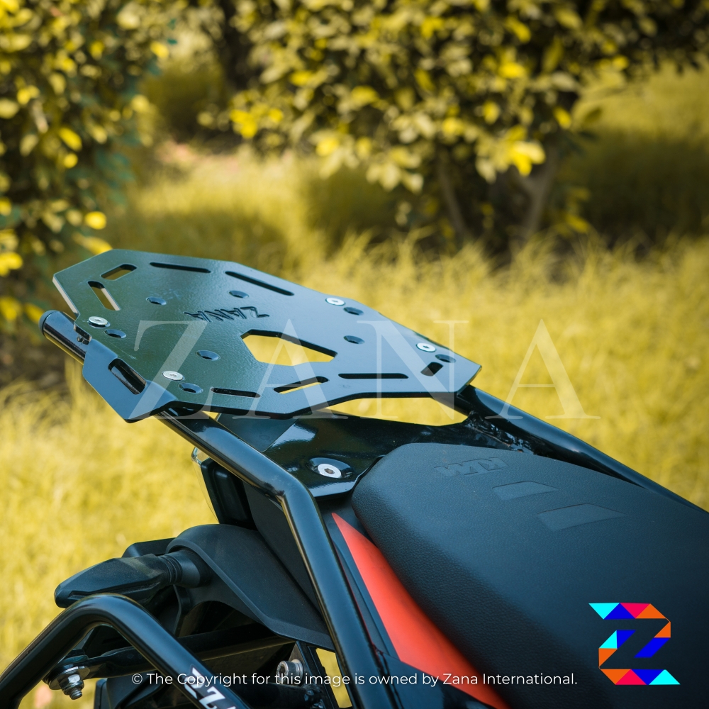 ZANA TOP RACK WITH PLATE TYPE-2 TEXTURE MATT BLACK KTM ADV 390/250 - Image 2