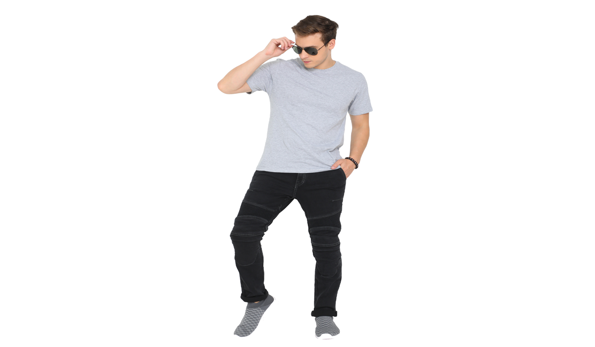 SOLACE GRAVEL Motorcycle Denim (Black) - Image 5