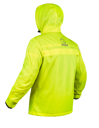 Rynox H2GO Pro 2 Rain Jacket Hi Viz Green - Image 2