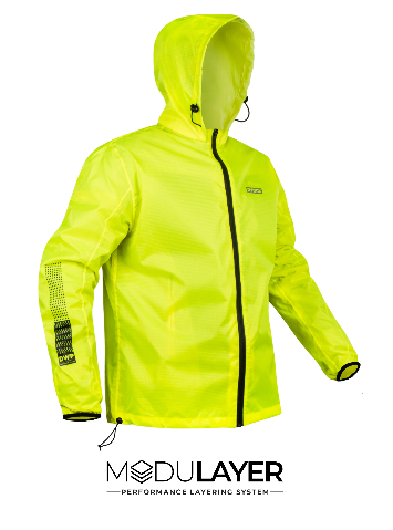 Rynox H2GO Pro 2 Rain Jacket Hi Viz Green