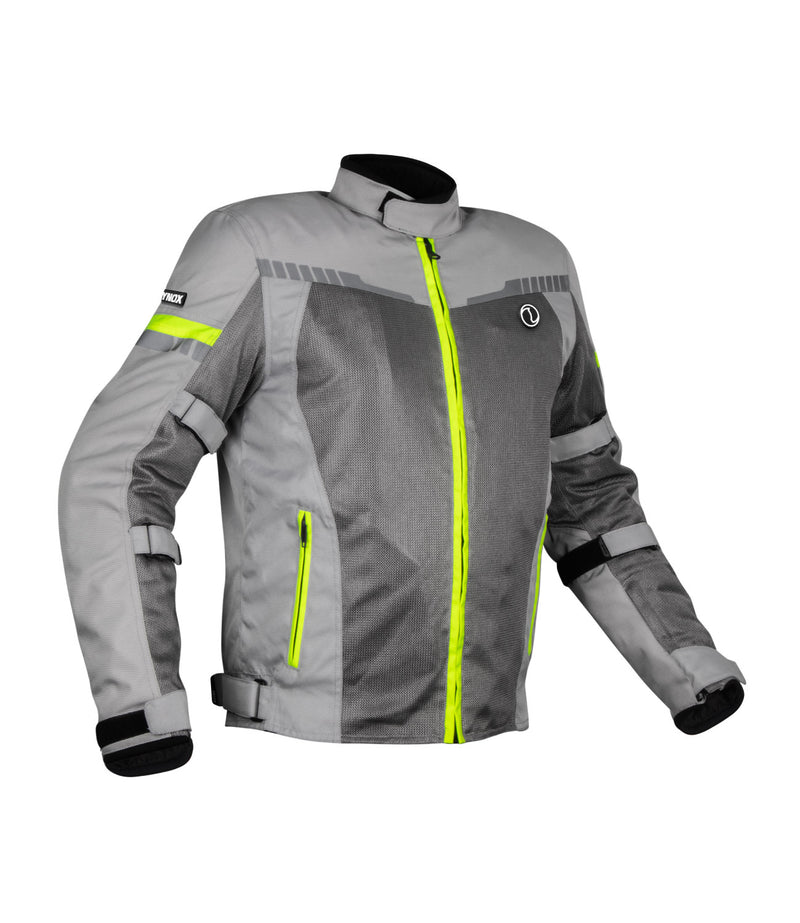 RYNOX AIR GT 3 JACKET - Grey Hi-Viz Green
