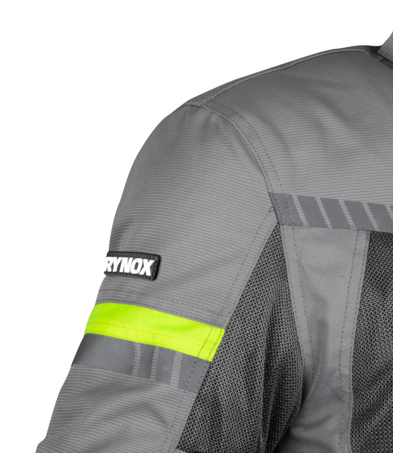 RYNOX AIR GT 3 JACKET - Grey Hi-Viz Green - Image 3