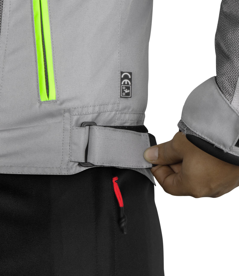 RYNOX AIR GT 3 JACKET - Grey Hi-Viz Green - Image 5