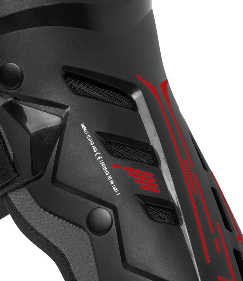 Rynox Bastion Bionic Knee Guards- BlackRed - Image 3