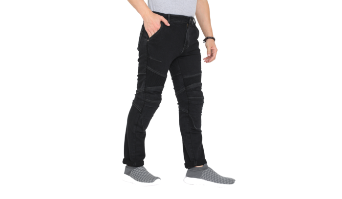 SOLACE GRAVEL Motorcycle Denim (Black) - Image 2