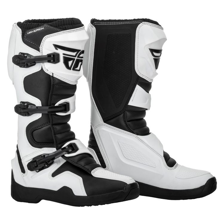Fly Racing Dirt Maverik Boots Black-White