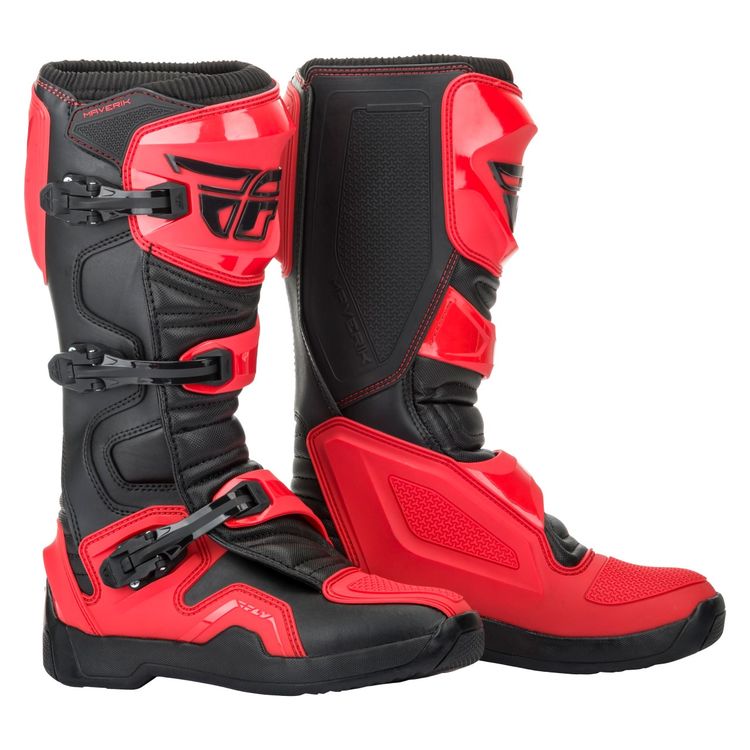 Fly Racing Dirt Maverik Boots Black-Red