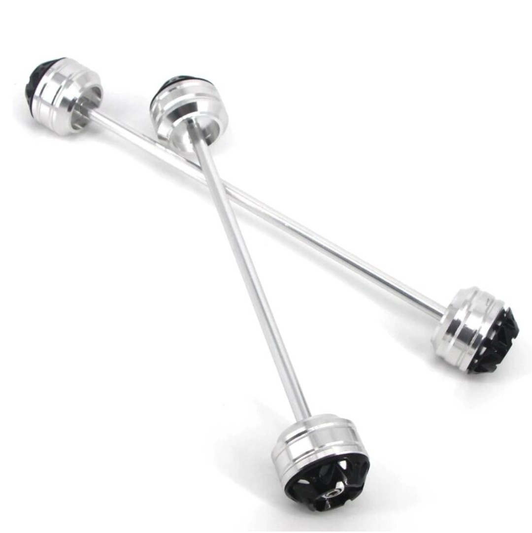 BMW ACCESSORIES INDIA FRONT & REAR AXLE SLIDER FORK WHEEL PROTECTION CRASH SPOOLS KIT FOR BMW G310GS / G310R - Image 2