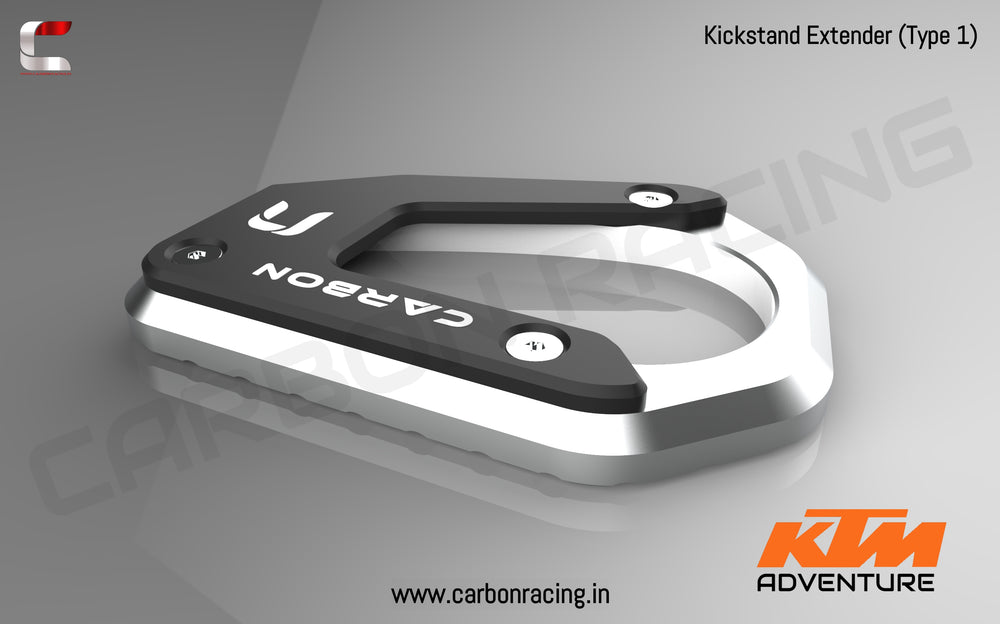Carbon Racing Premium Kickstand Extender for KTM 390 Adventure/ 250 Adventure - Image 2