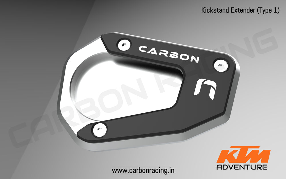 Carbon Racing Premium Kickstand Extender for KTM 390 Adventure/ 250 Adventure - Image 3