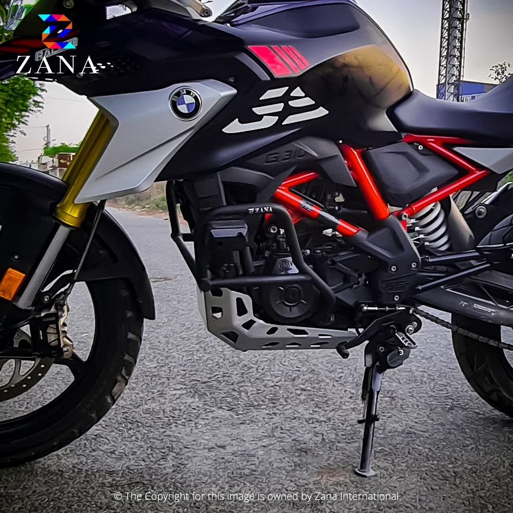 BMW G310 GS/ 310R - LOWER ENGINE GUARD WITH PUCK BLACK- ZANA - Image 2