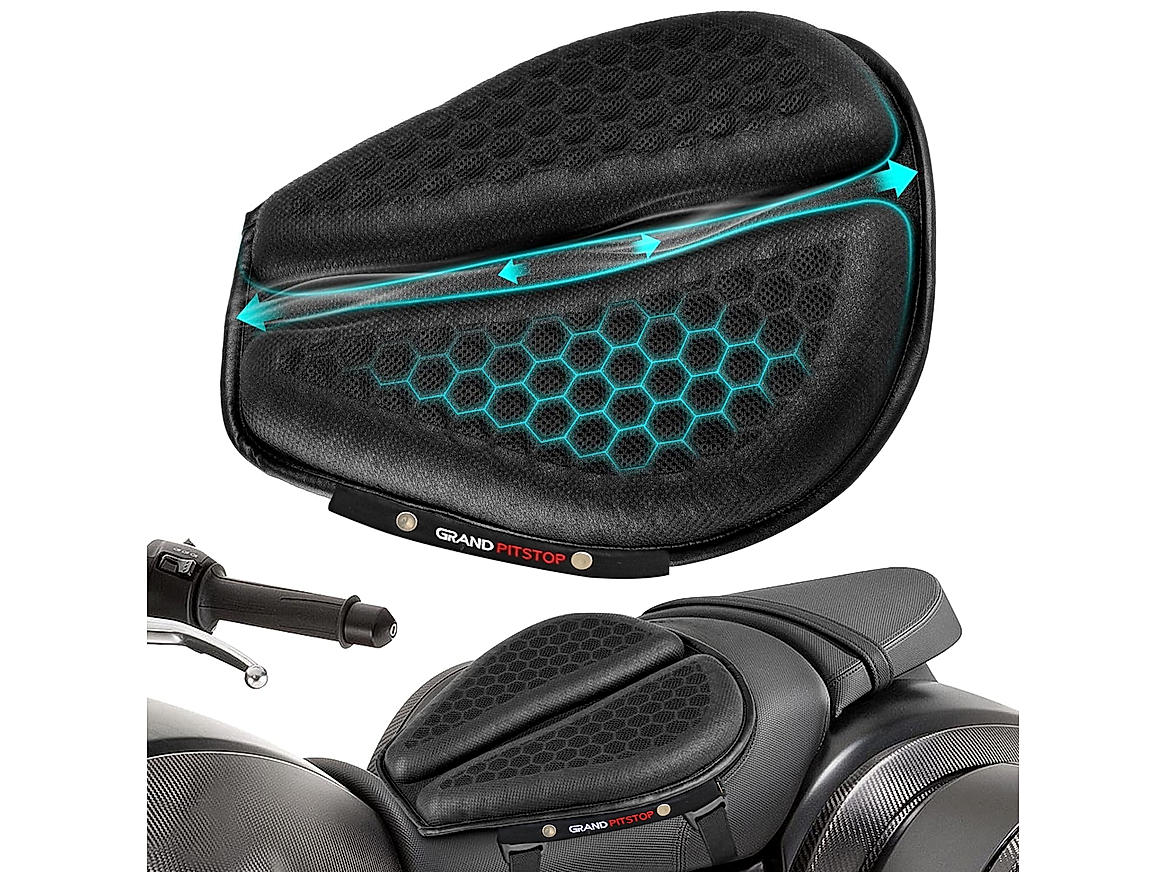 Motorcycle Honeycomb Air Gel Seat Cushion - Universal Fit & Breathable Design - Image 2